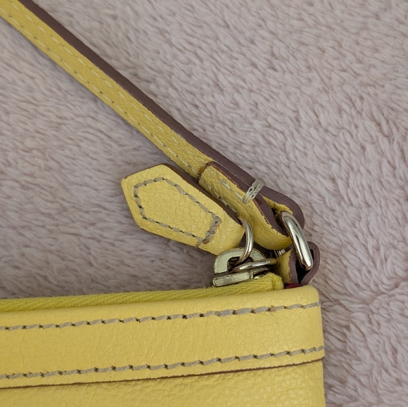 Dooney & Bourke Yellow Leather Wristlet - Picture 8 of 8